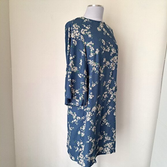 GP & J BAKER x H&M Women Floral Dress 3/4 Sleeve Size 8 Multicolor Preowned - Picture 6 of 11